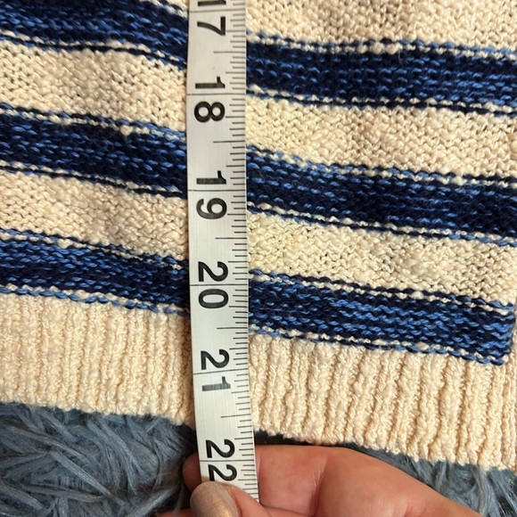 J.Crew Striped Slub Cardigan Sweater Size M - Picture 5 of 6